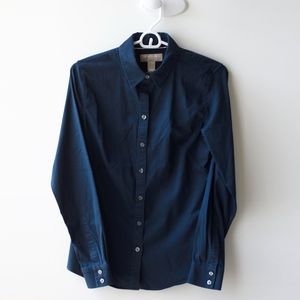 Navy Shirt Banana Republic Non Iron